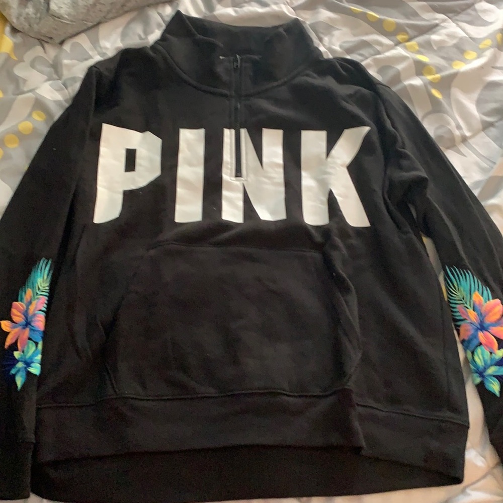 Black half zip sweatshirt